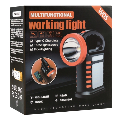 Купити Пошуковий Ліхтар W05 4000mah + Sunny Panel, 2