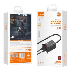Купити Авто-Мото Інвертор LDNIO C108 1USB/1USB-C 60W+Type-C to Type-C