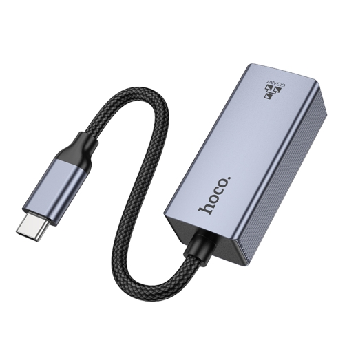 Купити Перехідник Hoco UA37 Type-C to Ethernet adapter (1000 Mbps/1Gbit), 5