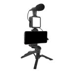 Купити Студійна LED лампа AY-49 на Прищіпці з Мікрофоном