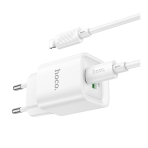 Купити Мережевий Зарядний Пристрій Hoco C147A 1USB-C/1USB PD/QC 20W+Type-C to Lightning, 4