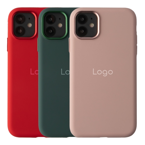 Купить Чехол Silicone Case Metal Buttons (AA) для iPhone 11