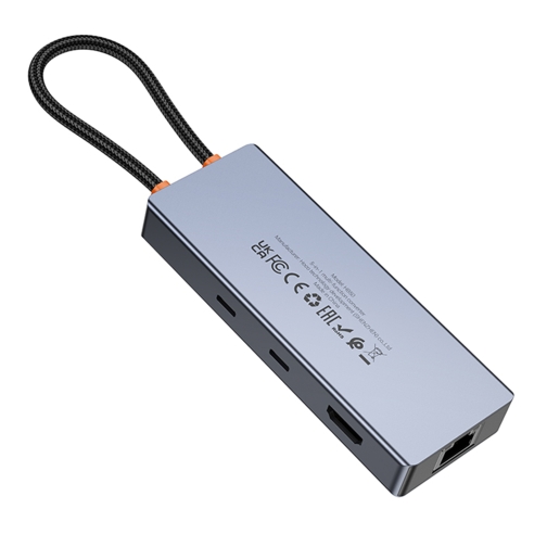 Купить USB Hub Hoco HB52 Type-C 8-in-1 (HDTV+RJ45-100Mbps+SD/TF+PD+Type-C3.0+USB3.0*2), 7