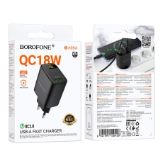 Купити Мережевий Зарядний Пристрій Borofone BA95A 1USB QC 18W Led Display