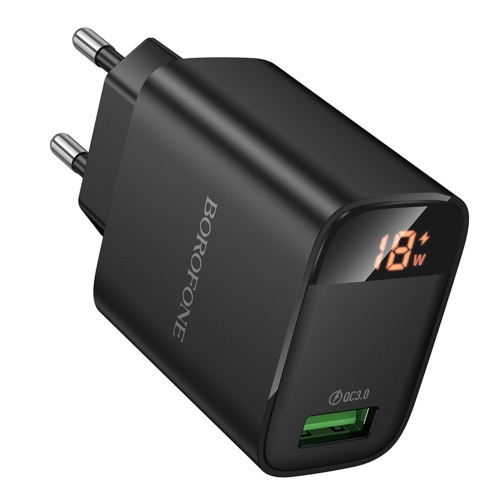 Купити Мережевий Зарядний Пристрій Borofone BA95A 1USB QC 18W Led Display, 3