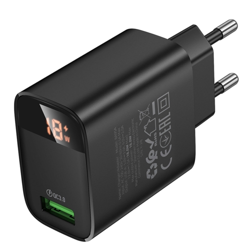 Купити Мережевий Зарядний Пристрій Borofone BA95A 1USB QC 18W Led Display, 6