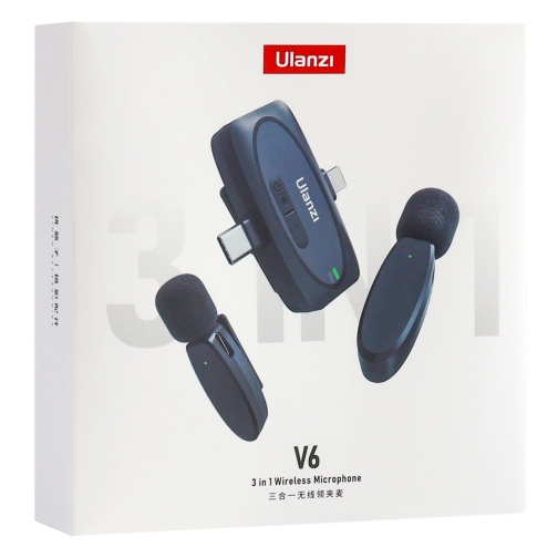 Купити Бездротовий Петличний Мікрофон Ulanzi V6 3 в1, 2