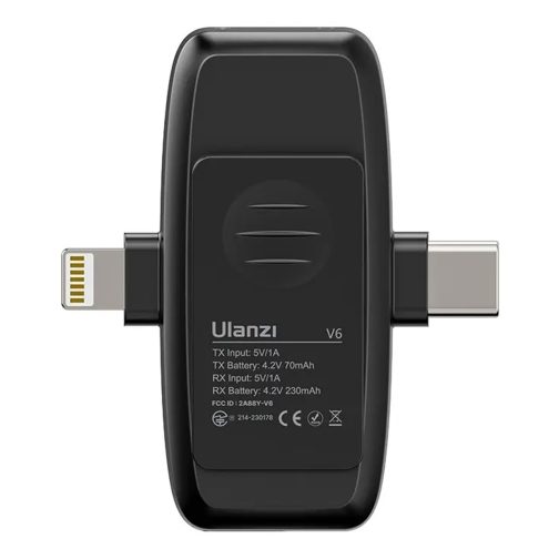 Купити Бездротовий Петличний Мікрофон Ulanzi V6 3 в1, 4