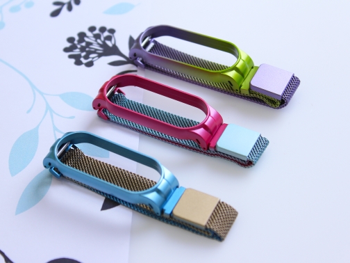 Купить Ремешок для Xiaomi Mi Band 5 Milanese Loop Gradient, 14