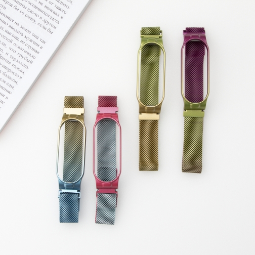 Купить Ремешок для Xiaomi Mi Band 5 Milanese Loop Gradient, 12