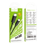 Купить USB Hoco X88 Gratified 60W Type-C to Type-C 2m, 3