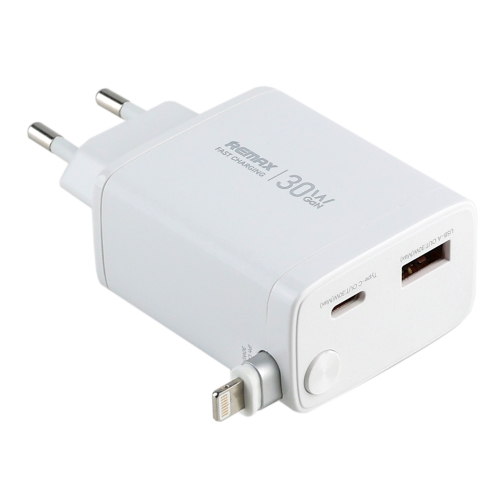 Купити Мережевий Зарядний Пристрій Remax U02-AC30Wi Gan, 3
