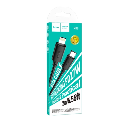 Купить USB Hoco X88 Gratified PD27W Type-C to Lightning 2m, 3