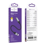 Купить Aux Hoco UPA32C Type-C (Male) to Aux 3.5mm (Female) 15cm, 2