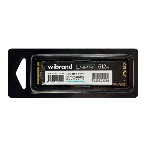 Купить SSD M.2 Диск Wibrand Caiman 512GB NVMe 2280 PCIe 3.0 3D NAND