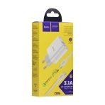 Купити Мережевий Зарядний Пристрій Hoco C80A PD 20W + QC3.0 Type-C to Type-C
