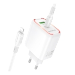Купити Мережевий Зарядний Пристрій Borofone BA89A 1USB-C/1USB PD/QC 30W+Type-C to Lightning, 3