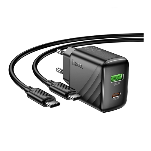 Купити Мережевий Зарядний Пристрій Hoco CS25A 1USB-C/1USB PD/QC 20W+Type-C to Type-C, 4