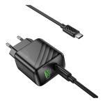 Купити Мережевий Зарядний Пристрій Hoco CS25A 1USB-C/1USB PD/QC 20W+Type-C to Type-C, 6