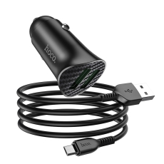 Купить Авто Зарядное Устройство Hoco Z39 QC3.0 Micro 2USB