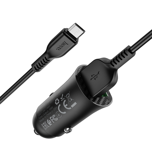 Купити Автомобільний Зарядний Пристрій Hoco Z39 QC3.0 Micro 2USB, 4