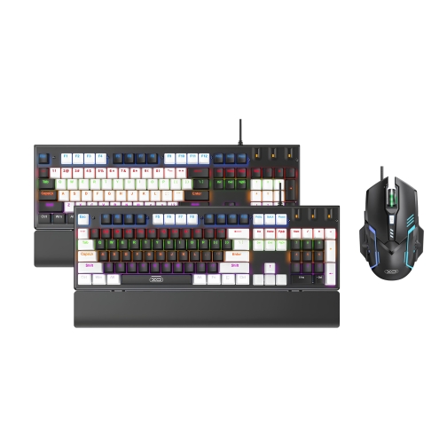 Купити Клавіатура і Миша XO KB-06 mixed color luminous mechanical