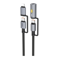 Купить USB Hoco U138 USB-C/iP to USB-C/Cigarette Lighter 1.2m