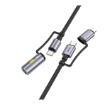 Купить USB Hoco U138 USB-C/iP to USB-C/Cigarette Lighter 1.2m, 3