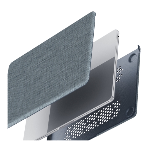 Купити Накладка PC+Fabric AMO-TRI for MacBook Air 15" 2025/2024/2023 (M4/M3 A3114/M2 A2941) М'ята упаковка, 9