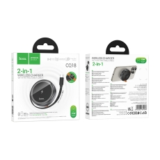 Купити Бездротовий Зарядний Пристрій Hoco CQ18 2-in-1 15W Magnetic (iWatch)