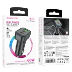 Купити Автомобільний Зарядний Пристрій Borofone BZ28C 1USB/2USB-C QC/PD 60W