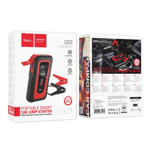 Купити Універсальна Мобільна Батарея Hoco QS3 Jump Starter/Power Bank(10000mAh) 37Wh, 2