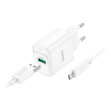 Купить Сетевое Зарядное Устройство Hoco C140A 1USB QC 18W+USB to Micro