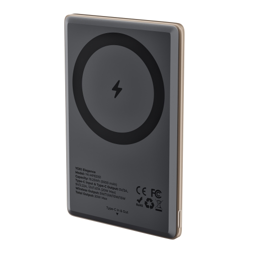 Купити Магнітна Універсальна Мобільна Батарея Yoki elegance 15W 5000 mAh, 13