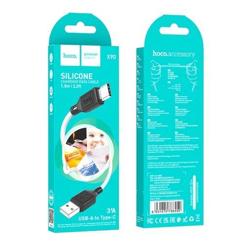 Купити Кабель USB Hoco X90 Type-C 3A, 2