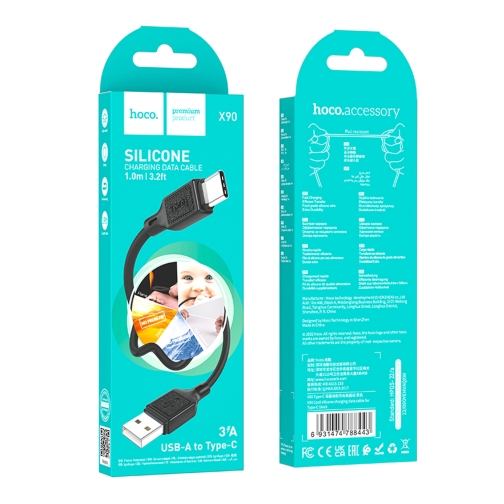 Купити Кабель USB Hoco X90 Type-C 3A, 3