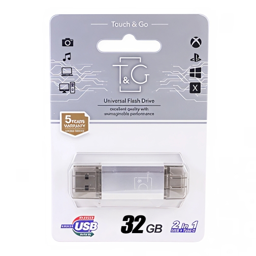 Купить USB Flash Drive T&G 32gb USB/Type C 009, 2