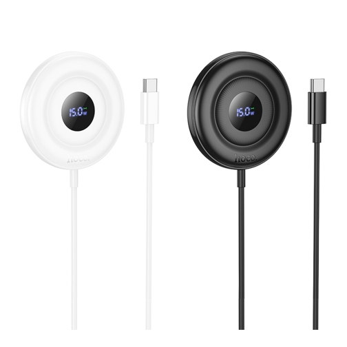 Купити Бездротовий Зарядний Пристрій Hoco CW61 Magnetic 15W LED Display