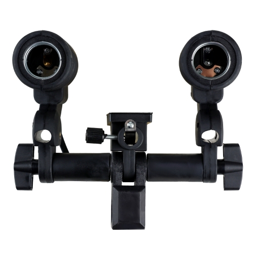 Купити Тримач SHL-002 2-х ламп з патронами E27 та отвором для фото-парасольки