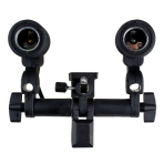 Купити Тримач SHL-002 2-х ламп з патронами E27 та отвором для фото-парасольки