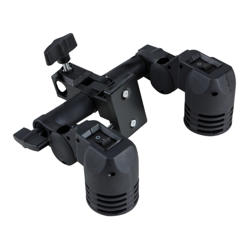 Купити Тримач SHL-002 2-х ламп з патронами E27 та отвором для фото-парасольки, 3