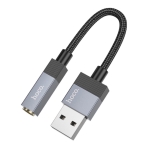 Купити Кабель Aux Hoco UPA32D USB-A to Aux 3.5mm (Female) 15cm