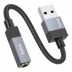 Купити Кабель Aux Hoco UPA32D USB-A to Aux 3.5mm (Female) 15cm, 3