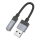 Купити Кабель Aux Hoco UPA32D USB-A to Aux 3.5mm (Female) 15cm Чорний