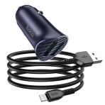 Купити Автомобільний Зарядний Пристрій Hoco Z39 QC3.0 Lightning 2USB, 2