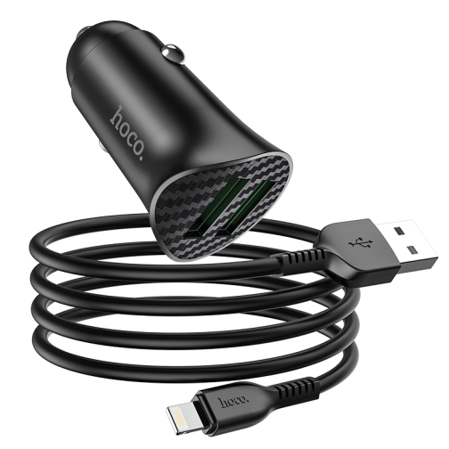 Купити Автомобільний Зарядний Пристрій Hoco Z39 QC3.0 Lightning 2USB, 3