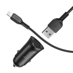 Купити Автомобільний Зарядний Пристрій Hoco Z39 QC3.0 Lightning 2USB, 4