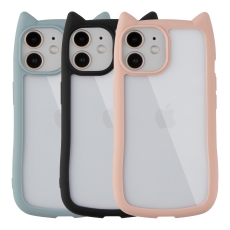 Купить Чехол TPU+PC Cat Ears Case для iPhone 12/12 Pro Купить Чехол TPU+PC Cat Ears Case для iPhone 12/12 Pro