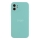 Купити Чохол Silicone Case Full Size with Frame для iPhone 12 64.Light Cyan
