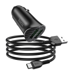 Купити Автомобільний Зарядний Пристрій Hoco Z39 QC3.0 Type-C 2USB, 2
